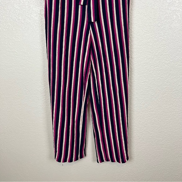 Anthropologie Maeve Daydream Striped Strapless Wide Leg Jumpsuit Size Medium - Picture 4 of 12